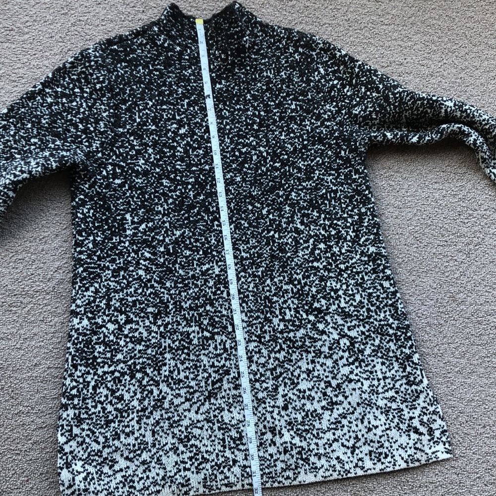 J. Jill mock neck long sleeve speckled gradient ombré knit relaxed sweater dress - Picture 14 of 14